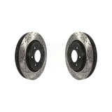 Front Coated Drilled Slotted Disc Brake Rotors Pair For Ford F-150 Expedition Lincoln Navigator KD-100013