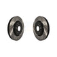 Front Coated Drilled Slotted Disc Brake Rotors Pair For Ford Explorer Taurus Flex Lincoln MKS MKT KD-100014