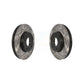 Front Coated Drilled Slotted Disc Brake Rotors Pair For Ford Focus C-Max KD-100017