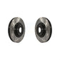Front Coated Drilled Slotted Disc Brake Rotors Pair For Ford Fusion Lincoln MKZ KD-100020