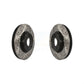 Front Coated Drilled Slotted Disc Brake Rotors Pair For Ford Escape Volvo C-Max S40 C70 C30 V50 KD-100059