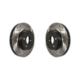 Front Coated Drilled Slotted Disc Brake Rotors Pair For Mercedes-Benz C300 C250 C230 KD-100075