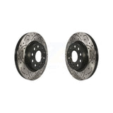 Front Coated Drilled Slotted Disc Brake Rotors Pair For Volkswagen Jetta GTI Audi A3 Quattro With 280mm Diameter Rotor KD-100080