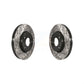 Front Coated Drilled Slotted Disc Brake Rotors Pair For 2012-2017 Fiat 500 Naturally Aspirated KD-100083