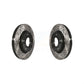 Front Coated Drilled Slotted Disc Brake Rotors Pair For Nissan Sentra KD-100094
