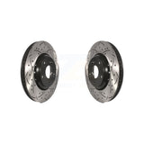 Front Coated Drilled Slotted Disc Brake Rotors Pair For Honda Civic Accord Acura ILX KD-100101
