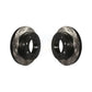 Rear Coated Drilled Slotted Disc Brake Rotors Pair For Chevrolet Express 3500 2500 GMC Savana KD-100105