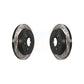 Rear Coated Drilled Slotted Disc Brake Rotors Pair For Chevrolet Traverse GMC Acadia Buick Enclave Saturn Outlook Limited KD-100107