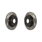 Rear Coated Drilled Slotted Disc Brake Rotors Pair For Ford Focus KD-100122