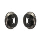 Rear Coated Drilled Slotted Disc Brake Rotors Pair For Toyota Tundra Sequoia Lexus LX570 Land Cruiser KD-100161
