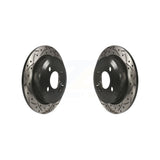 Rear Coated Drilled Slotted Disc Brake Rotors Pair For Mini Cooper KD-100164