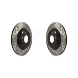 Rear Coated Drilled Slotted Disc Brake Rotors Pair For Audi Q5 A4 Quattro A5 A7 allroad A6 S5 Sportback KD-100168