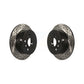 Rear Coated Drilled Slotted Disc Brake Rotors Pair For Toyota Camry Lexus ES350 Avalon ES300h KD-100186