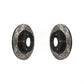 Rear Coated Drilled Slotted Disc Brake Rotors Pair For 2014-2021 Mazda 6 KD-100188