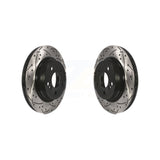 Rear Coated Drilled Slotted Disc Brake Rotors Pair For Mercedes-Benz E350 C250 C300 C350 E550 KD-100191