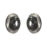 Rear Coated Drilled Slotted Disc Brake Rotors Pair For BMW 328i xDrive 320i 330i 428i 430i Gran Coupe GT 328d 330e KD-100192