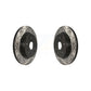Rear Coated Drilled Slotted Disc Brake Rotors Pair For Subaru Outback Legacy WRX KD-100196