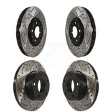 Front Rear Coated Drilled Slotted Disc Brake Rotors Kit For Jeep Renegade Compass Fiat 500X KD-100260