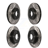 Front Rear Coated Drilled Slotted Disc Brake Rotors Kit For Honda Civic Acura ILX CSX KD-100265
