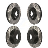 Front Rear Coated Drilled Slotted Disc Brake Rotors Kit For Nissan INFINITI Maxima G37 G35 M35 350Z EX35 370Z G25 M45 Q40 QX50 EX37 KD-100269