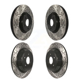 Front Rear Coated Drilled Slotted Disc Brake Rotors Kit For Ford Escape Lincoln MKC KD-100296