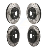 Front Rear Coated Drilled Slotted Disc Brake Rotors Kit For Toyota Corolla Matrix Pontiac Vibe KD-100306