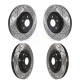 Front Rear Coated Drilled Slotted Disc Brake Rotors Kit For Audi Q5 A5 Quattro A4 A6 Sportback allroad KD-100390