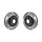 Front Coated Drilled Slotted Disc Brake Rotors Pair For Chevrolet Camaro Cadillac CTS CT6 CT5 KD-100400