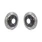 Rear Coated Drilled Slotted Disc Brake Rotors Pair For Hyundai Elantra Kia Niro Ioniq Forte Veloster KD-100418