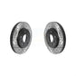Front Coated Drilled Slotted Disc Brake Rotors Pair For Chevrolet Malibu Buick LaCrosse Regal Limited KD-100424