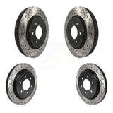 Front Rear Coated Drilled Slotted Disc Brake Rotors Kit For Ford F-150 Expedition Lincoln Navigator KD-100464
