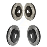 Front Rear Coated Drilled Slotted Disc Brake Rotors Kit For Jeep Grand Cherokee Dodge Durango KD-100465