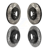 Front Rear Coated Drilled Slotted Disc Brake Rotors Kit For Mini Cooper Countryman With 294mm Diameter Rotor KD-100483