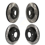Front Rear Coated Drilled Slotted Disc Brake Rotors Kit For 2015 Mini Cooper 2.0L 1.5L With 280mm Diameter Rotor KD-100485