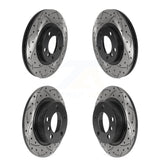 Front Rear Coated Drilled Slotted Disc Brake Rotors Kit For Mini Cooper Countryman Paceman KD-100504