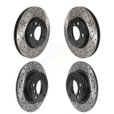 Front Rear Coated Drilled Slotted Disc Brake Rotors Kit For Mini Cooper Countryman Paceman KD-100505