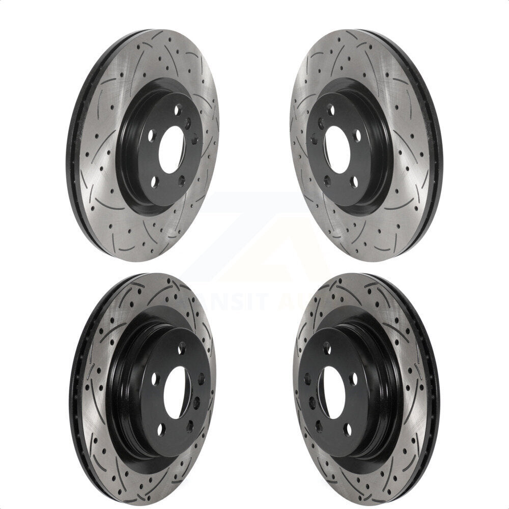 Front Rear Coated Drilled Slotted Disc Brake Rotors Kit For BMW X1 Mini Cooper Countryman X2 228i xDrive Gran Coupe KD-100515