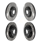 Front Rear Coated Drilled Slotted Disc Brake Rotors Kit For BMW X1 Mini Cooper Countryman X2 228i xDrive Gran Coupe KD-100515