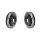 Rear Coated Drilled Slotted Disc Brake Rotors Pair For Jeep Grand Cherokee Dodge Durango KD-100523