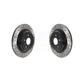 Rear Coated Drilled Slotted Disc Brake Rotors Pair For Mercedes-Benz ML350 GLE350 ML250 GLE300d KD-100544