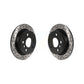 Rear Coated Drilled Slotted Disc Brake Rotors Pair For Mini Cooper KD-100550