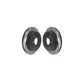Rear Coated Drilled Slotted Disc Brake Rotors Pair For 2017-2022 Nissan TITAN KD-100552