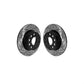 Rear Coated Drilled Slotted Disc Brake Rotors Pair For Volkswagen Jetta Taos KD-100587