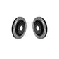 Rear Coated Drilled Slotted Disc Brake Rotors Pair For Ford Mustang KD-100588
