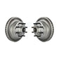 Front Coated Disc Brake Rotors And Hub Assembly Pair For Ford E-350 Super Duty E-250 Econoline F-250 HD Club Wagon E-150 E-450 KG-100004