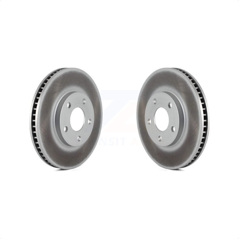 Front Coated Disc Brake Rotors Pair For Chevrolet Buick Impala LeSabre Cadillac DeVille Monte Carlo Pontiac Park Avenue Bonneville Camaro Firebird Oldsmobile Seville Eldorado Aurora Intrigue Riviera KG-100014