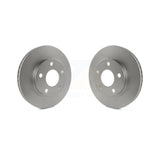 Front Coated Disc Brake Rotors Pair For Chevrolet Pontiac Grand Am Malibu Oldsmobile Alero Classic Cutlass KG-100015