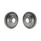 Front Coated Disc Brake Rotors Pair For Chevrolet Silverado 1500 GMC Sierra Tahoe Suburban Yukon Avalanche XL Cadillac Classic Escalade Express 2500 Astro ESV EXT Savana Safari KG-100017