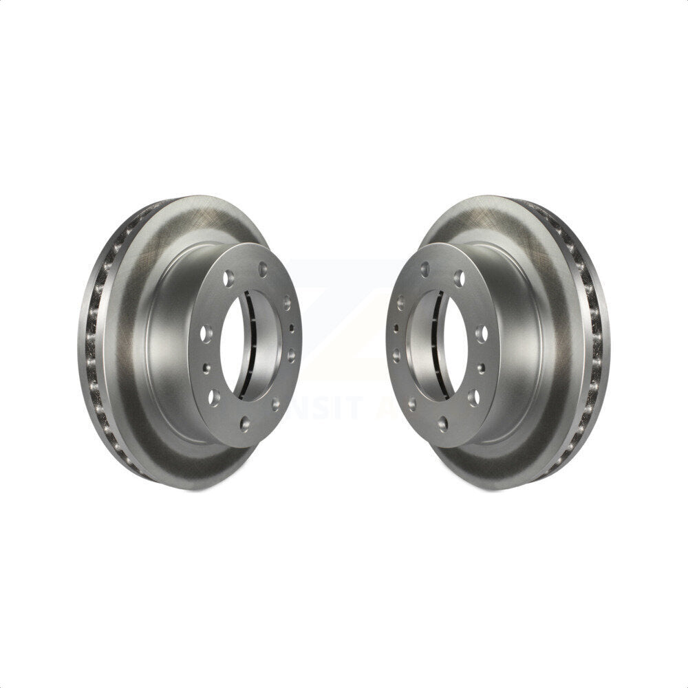 Front Coated Disc Brake Rotors Pair For Chevrolet Silverado 2500 HD GMC Express 3500 Sierra Cadillac DeVille Savana Hummer H2 Classic 1500 Suburban Yukon XL Avalanche KG-100018