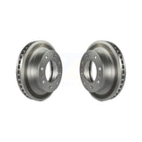 Front Coated Disc Brake Rotors Pair For Chevrolet Silverado 2500 HD GMC Express 3500 Sierra Cadillac DeVille Savana Hummer H2 Classic 1500 Suburban Yukon XL Avalanche KG-100018
